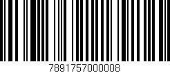 Código de barras (EAN, GTIN, SKU, ISBN): '7891757000008'
