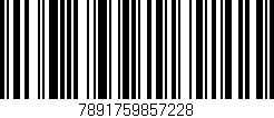 Código de barras (EAN, GTIN, SKU, ISBN): '7891759857228'