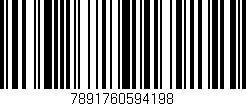 Código de barras (EAN, GTIN, SKU, ISBN): '7891760594198'