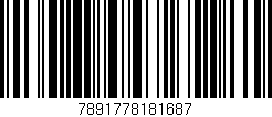 Código de barras (EAN, GTIN, SKU, ISBN): '7891778181687'