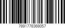 Código de barras (EAN, GTIN, SKU, ISBN): '7891778368057'