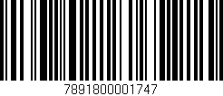 Código de barras (EAN, GTIN, SKU, ISBN): '7891800001747'