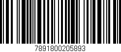 Código de barras (EAN, GTIN, SKU, ISBN): '7891800205893'