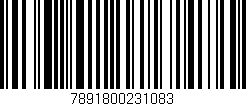 Código de barras (EAN, GTIN, SKU, ISBN): '7891800231083'