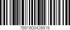 Código de barras (EAN, GTIN, SKU, ISBN): '7891800428919'