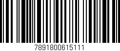 Código de barras (EAN, GTIN, SKU, ISBN): '7891800615111'