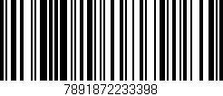 Código de barras (EAN, GTIN, SKU, ISBN): '7891872233398'