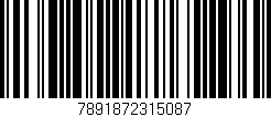 Código de barras (EAN, GTIN, SKU, ISBN): '7891872315087'