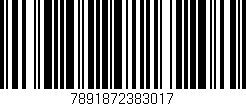 Código de barras (EAN, GTIN, SKU, ISBN): '7891872383017'