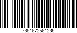 Código de barras (EAN, GTIN, SKU, ISBN): '7891872581239'