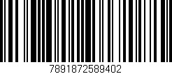 Código de barras (EAN, GTIN, SKU, ISBN): '7891872589402'