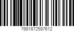 Código de barras (EAN, GTIN, SKU, ISBN): '7891872597612'