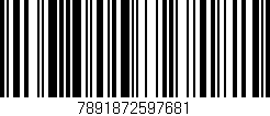 Código de barras (EAN, GTIN, SKU, ISBN): '7891872597681'