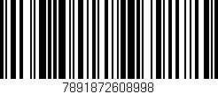 Código de barras (EAN, GTIN, SKU, ISBN): '7891872608998'