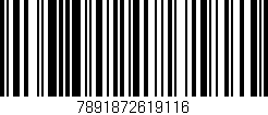 Código de barras (EAN, GTIN, SKU, ISBN): '7891872619116'