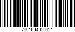 Código de barras (EAN, GTIN, SKU, ISBN): '7891894030821'