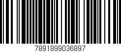 Código de barras (EAN, GTIN, SKU, ISBN): '7891899036897'