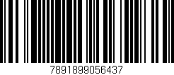 Código de barras (EAN, GTIN, SKU, ISBN): '7891899056437'