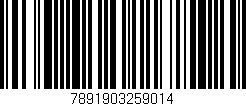 Código de barras (EAN, GTIN, SKU, ISBN): '7891903259014'