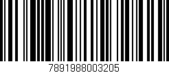 Código de barras (EAN, GTIN, SKU, ISBN): '7891988003205'