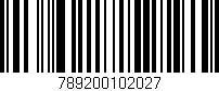 Código de barras (EAN, GTIN, SKU, ISBN): '789200102027'