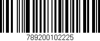 Código de barras (EAN, GTIN, SKU, ISBN): '789200102225'