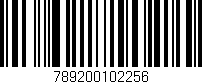 Código de barras (EAN, GTIN, SKU, ISBN): '789200102256'