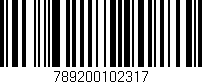 Código de barras (EAN, GTIN, SKU, ISBN): '789200102317'