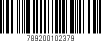 Código de barras (EAN, GTIN, SKU, ISBN): '789200102379'