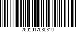 Código de barras (EAN, GTIN, SKU, ISBN): '7892017060619'