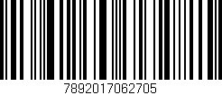 Código de barras (EAN, GTIN, SKU, ISBN): '7892017062705'