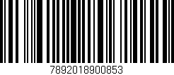 Código de barras (EAN, GTIN, SKU, ISBN): '7892018900853'