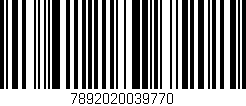 Código de barras (EAN, GTIN, SKU, ISBN): '7892020039770'
