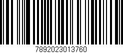 Código de barras (EAN, GTIN, SKU, ISBN): '7892023013760'