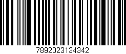 Código de barras (EAN, GTIN, SKU, ISBN): '7892023134342'