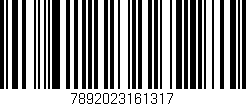 Código de barras (EAN, GTIN, SKU, ISBN): '7892023161317'