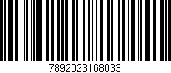 Código de barras (EAN, GTIN, SKU, ISBN): '7892023168033'