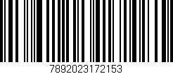 Código de barras (EAN, GTIN, SKU, ISBN): '7892023172153'
