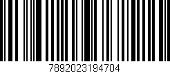 Código de barras (EAN, GTIN, SKU, ISBN): '7892023194704'