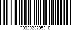 Código de barras (EAN, GTIN, SKU, ISBN): '7892023205318'