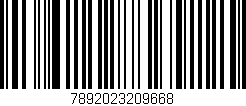 Código de barras (EAN, GTIN, SKU, ISBN): '7892023209668'
