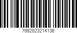 Código de barras (EAN, GTIN, SKU, ISBN): '7892023214136'