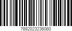 Código de barras (EAN, GTIN, SKU, ISBN): '7892023236060'