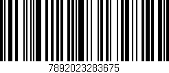 Código de barras (EAN, GTIN, SKU, ISBN): '7892023283675'