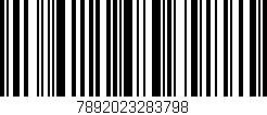 Código de barras (EAN, GTIN, SKU, ISBN): '7892023283798'