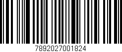 Código de barras (EAN, GTIN, SKU, ISBN): '7892027001824'