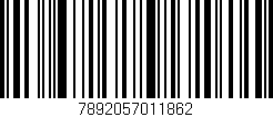 Código de barras (EAN, GTIN, SKU, ISBN): '7892057011862'