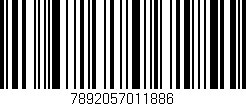 Código de barras (EAN, GTIN, SKU, ISBN): '7892057011886'