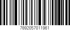 Código de barras (EAN, GTIN, SKU, ISBN): '7892057011961'