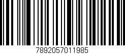 Código de barras (EAN, GTIN, SKU, ISBN): '7892057011985'